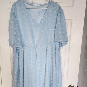 Keluummi Plus Size Wedding Guest Midi Dresses for Curvy Women, Casual Summer Swi